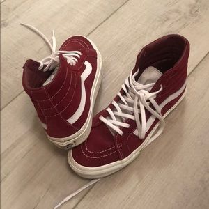 Burgundy Van high tops